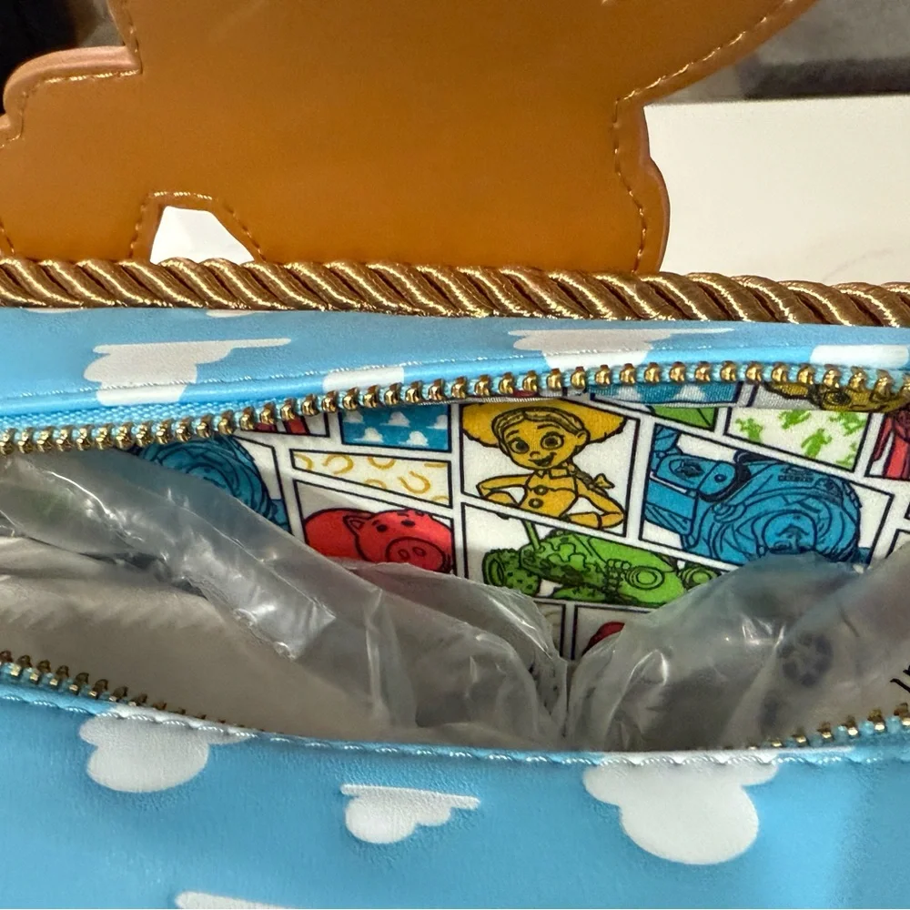 Loungefly Toy Story Woody Saloon 30th Anniversary mini backpack,NWT - Picture 7 of 8